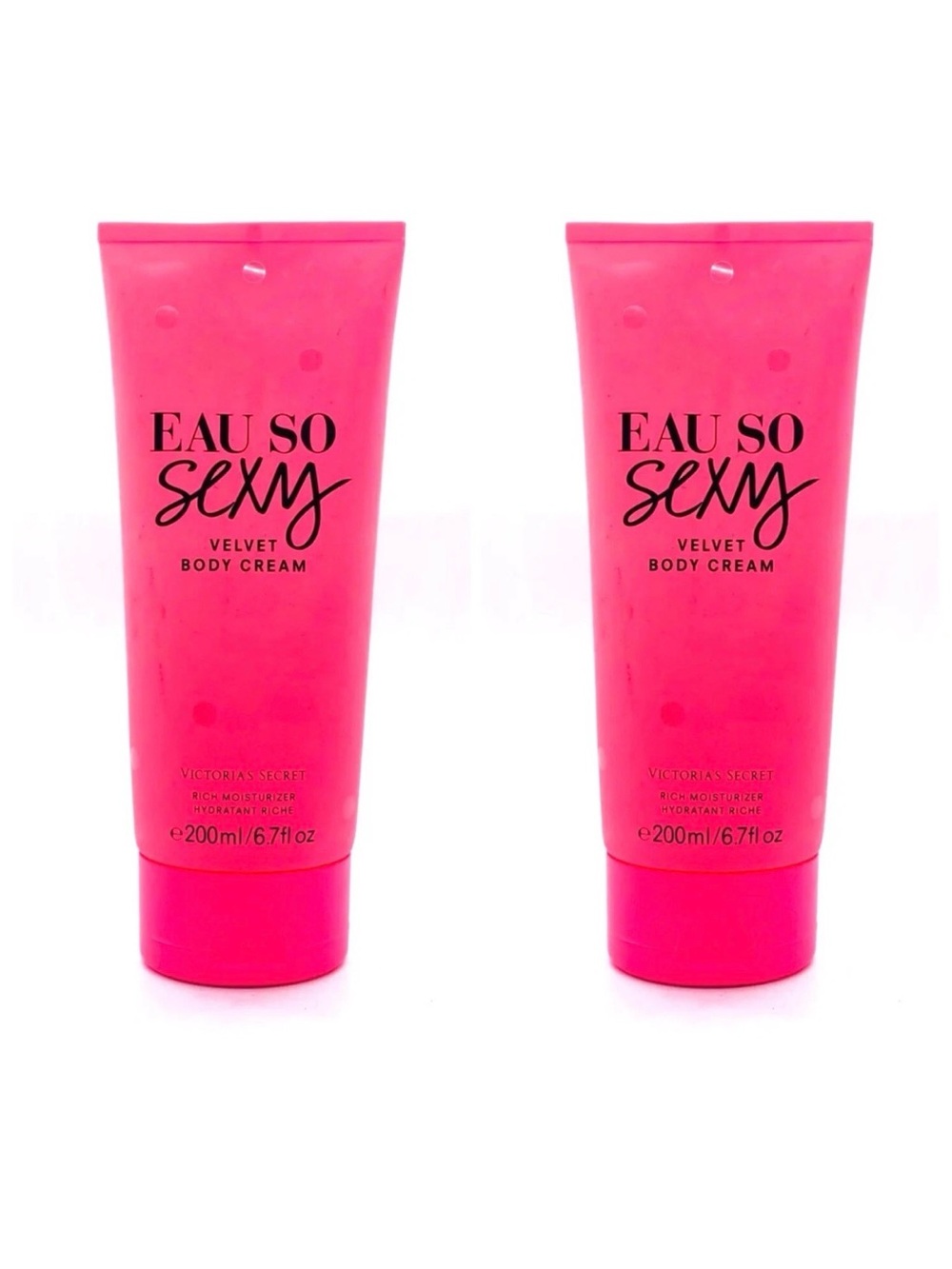 Victoria’s Secret EAU SO SEXY Velvet Body Cream ~ 6.7 fl.oz. ( Lot of 2 )